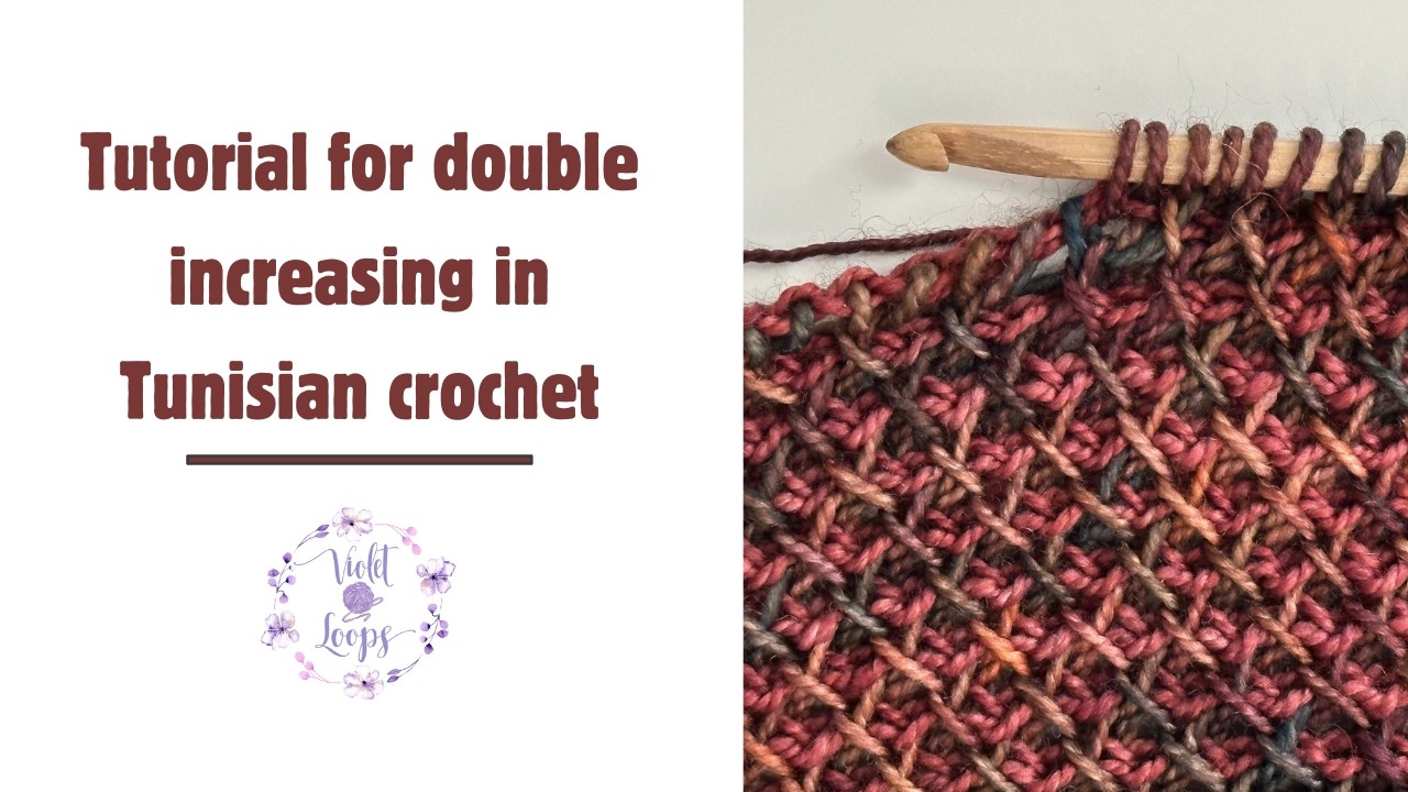 How to do a double increase in Tunisian crochet