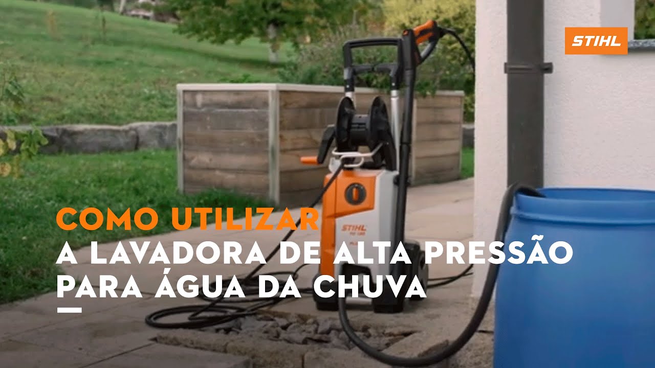 Como utilizar: a lavadora de alta pressão para reaproveitar a água da chuva