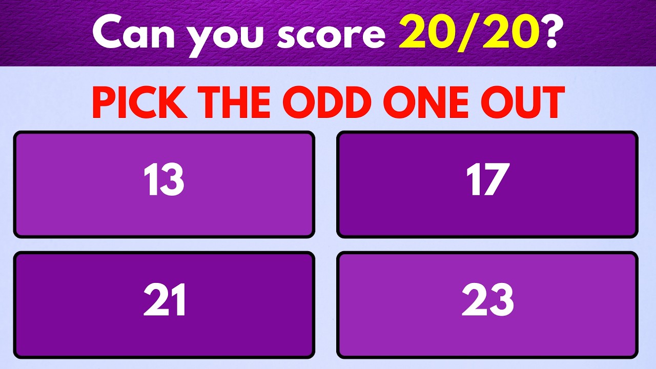 Can You Pick the Odd One Out? | Ultimate General Knowledge Quiz #challenge 34