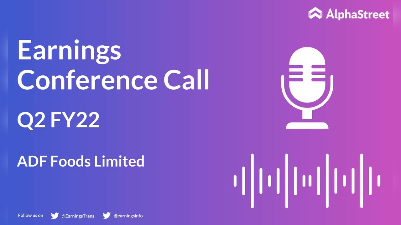 ADFFOODS Stock | ADF Foods Limited Q2 FY22 Earnings Concall