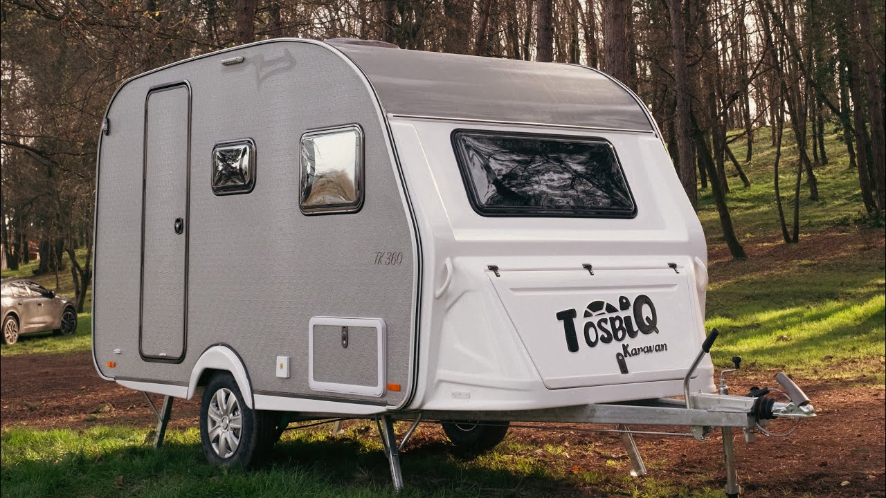 Tosbiq 360 / Ganze Famillie / Autark/ Mini Caravan / Mini Wohnwagen/ Solar / 4 Personen / 