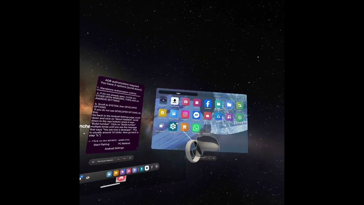 How to get THE OCULAR MIGRAINE  on vr sorry if this is bad quality