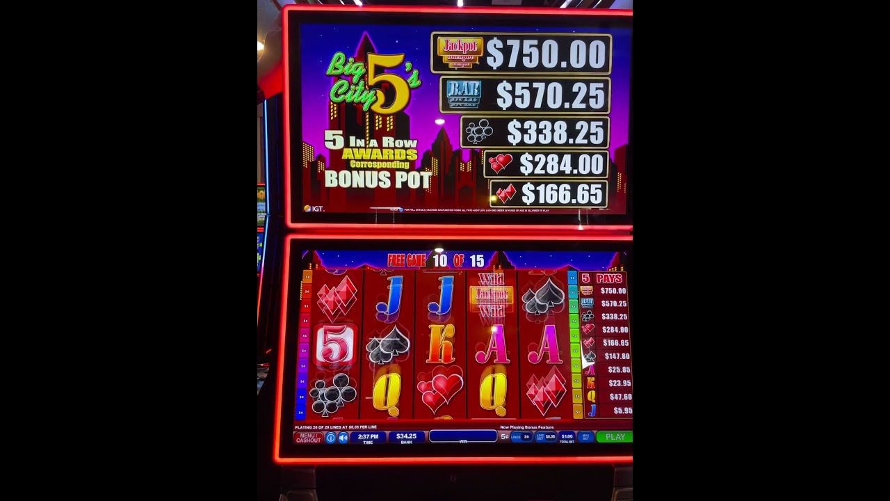Big City 5&rsquo;S 15 FREE Games! LETS GO! #vlts #smalltownbar #slots