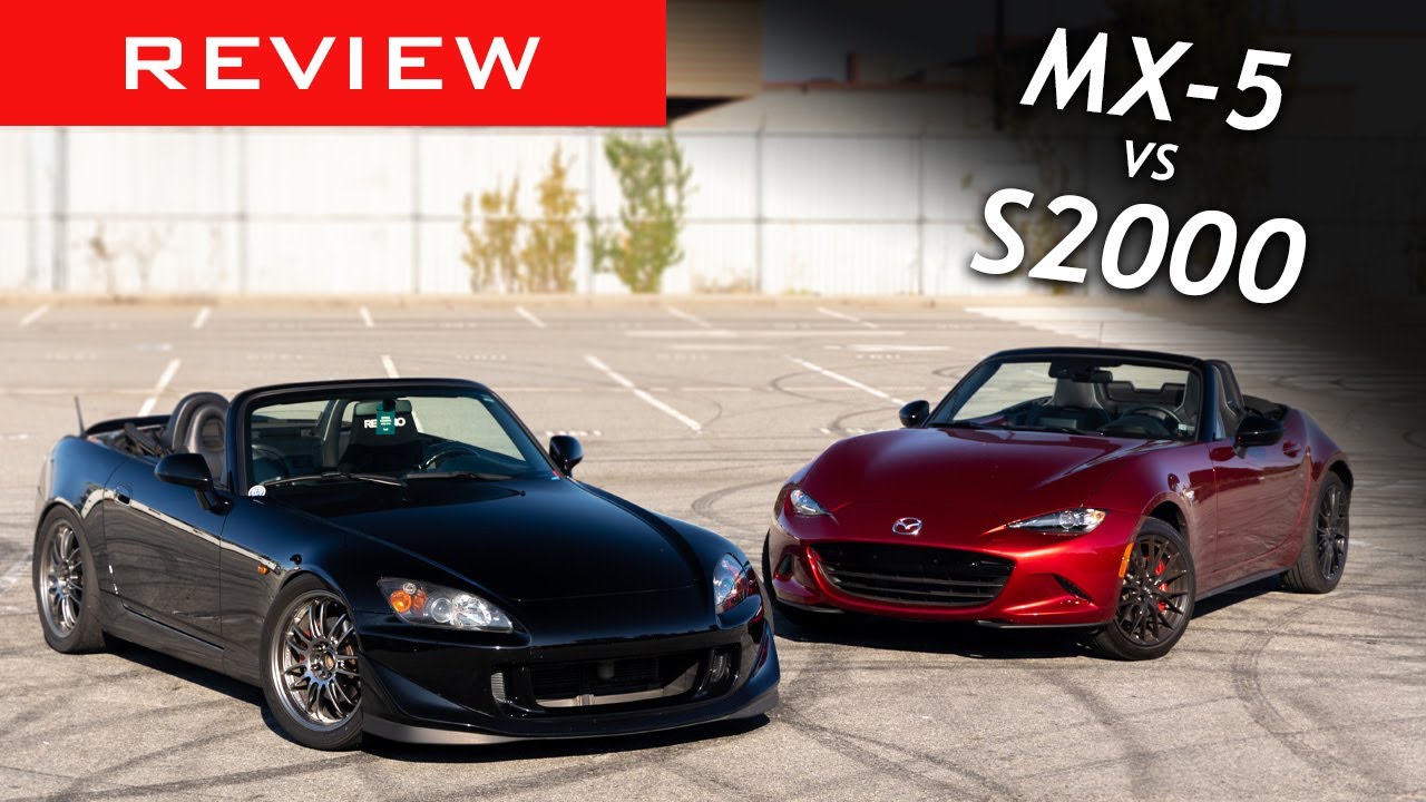 Сравнение: Mazda MX-5 2023 года и Honda S2000 2001 года