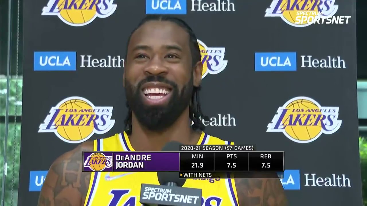 DeAndre Jordan talks about his excitement to be playing for the Lakers