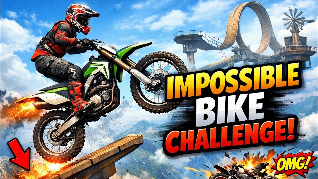 “Impossible Bike Jump Over Water 😱🔥 | INSANE Stunt Gameplay #shorts #gaming #gameplay  