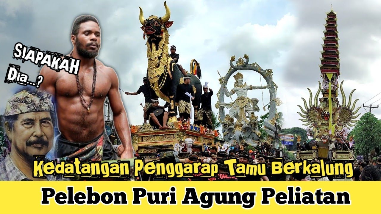 Puncak Pelebon Puri Peliatan Ubud I Pelebon Tjokorda   Gede Oka I Tamu Ngarap Bade di Ubud