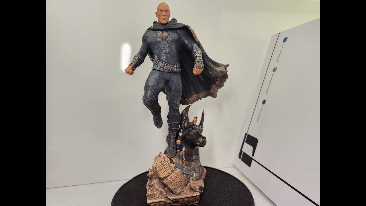 Black Adam Adão Negro Iron Studios 1/10 Status Review DC Comics Unboxing
