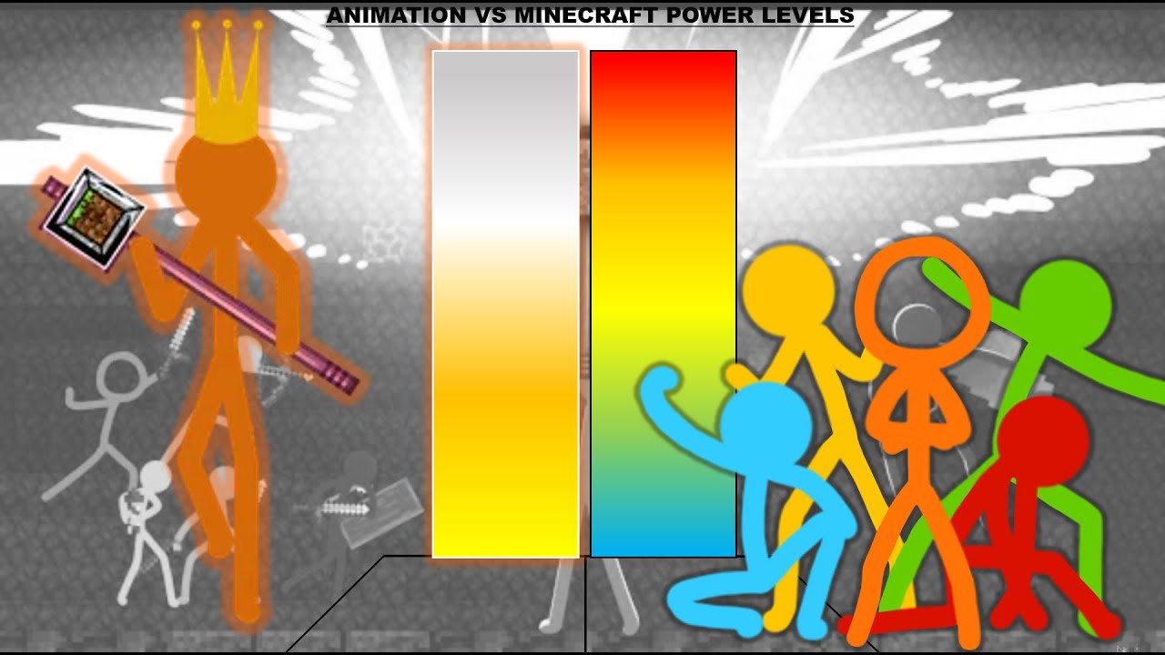 ANIMATION vs MINECRAFT | Alan Becker POWER LEVELS