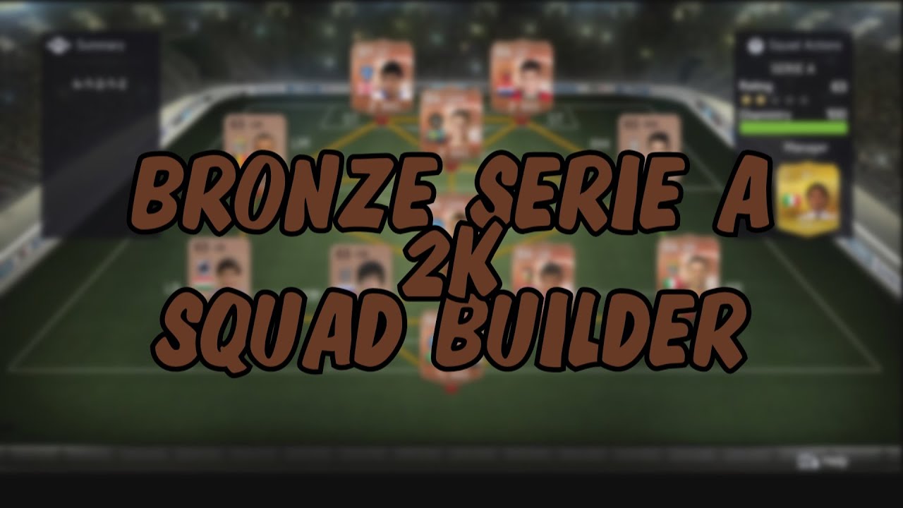 FIFA 15 :: BRONZE SERIE A SQUAD BUILDER