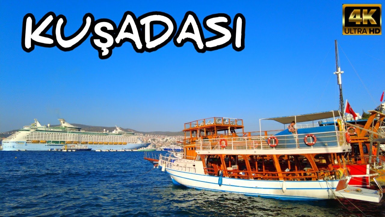 KUŞADASI AYDIN TÜRKİYE WALK TOUR | CASTLE & HARBOUR KUŞADASI | 28 June 2024 | 4k UHD 60fps