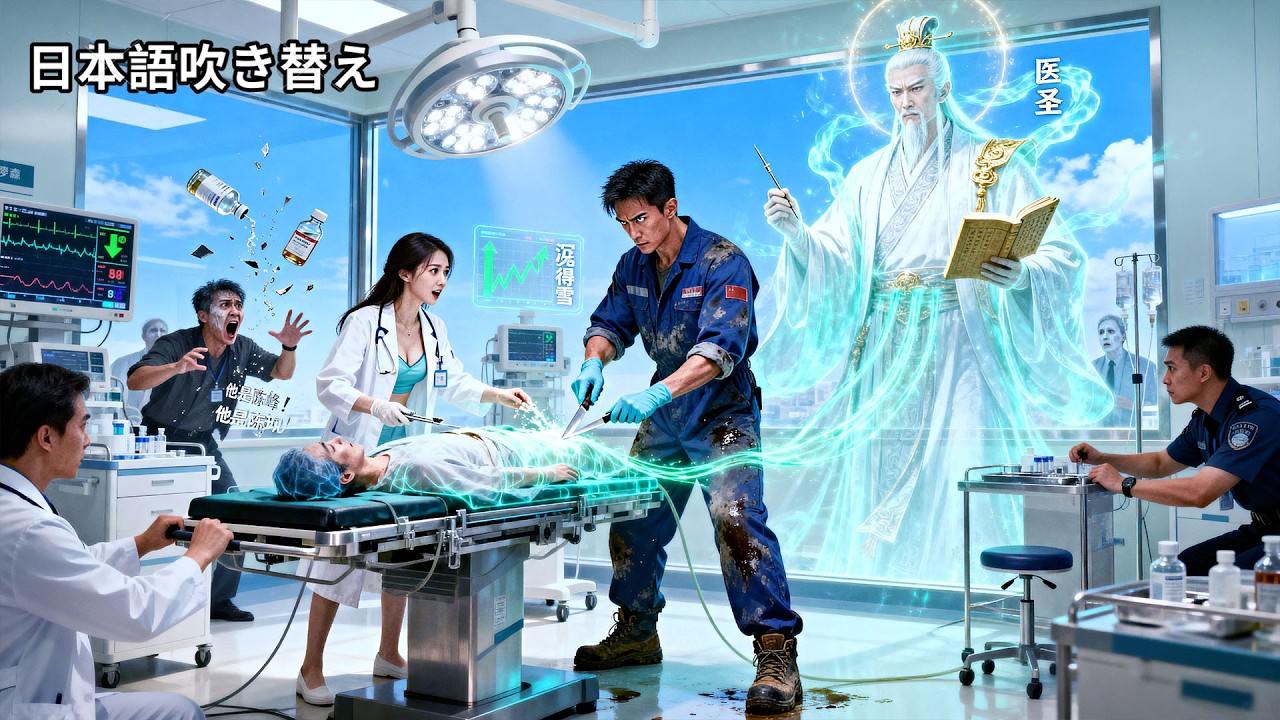 【日本語吹き替え】医院の雑用係が実は伝説の医神だった！名医も見放した瀕死の患者を、指導したインターンが一瞬で蘇生！全員が跪いて師と懇願する神業！ #中国ドラマ #全話