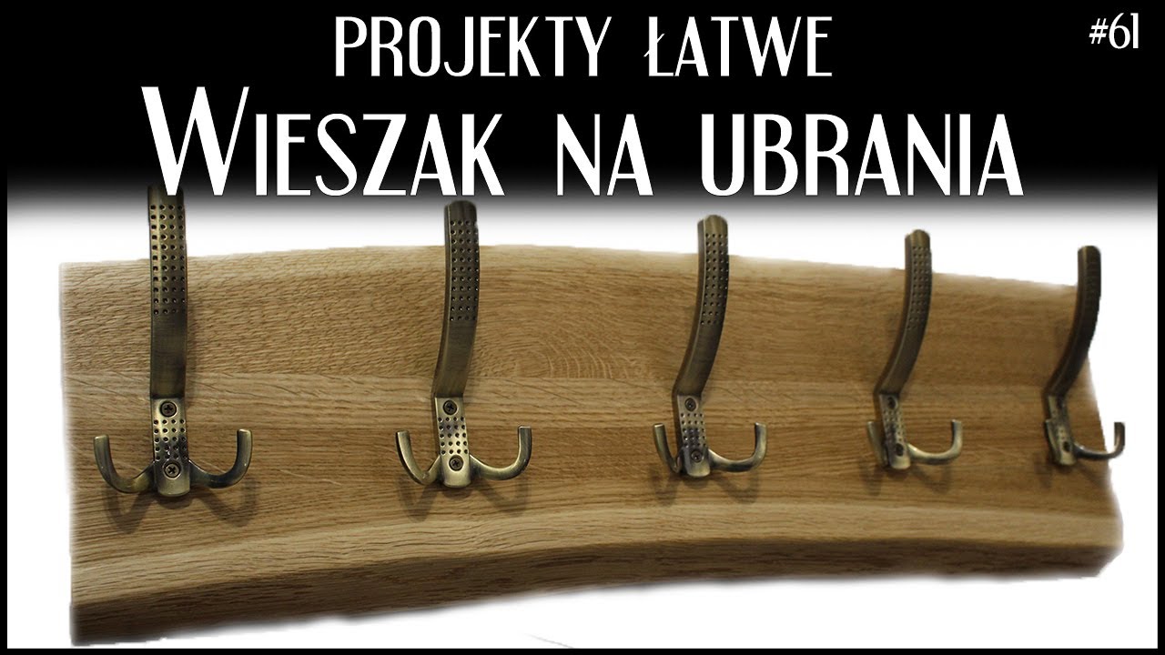 Jak zrobić wieszak | Prosty projekt z drewna | Żywa krawędź | Live Edge