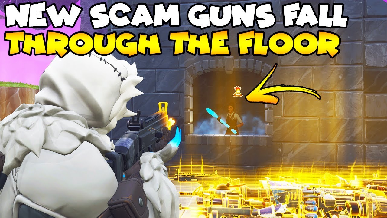 Guns Fall Through Floor SCAM! 😱 (Scammer Gets Scammed) Fortnite Save The World
