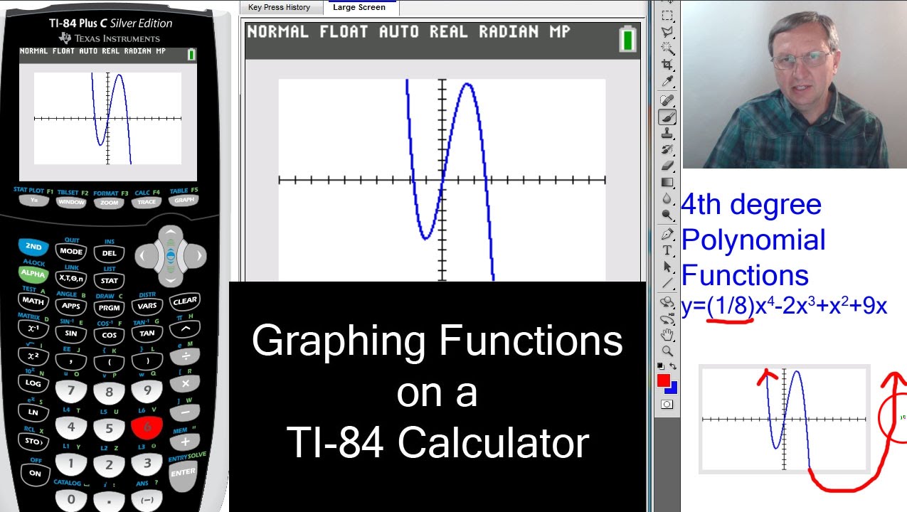 Graphing Functions on a TI-84 Calculator - Lesson 2
