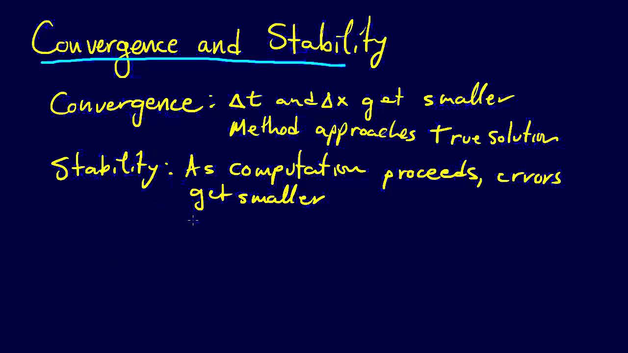 8.2.4-PDEs: Convergence and Stability