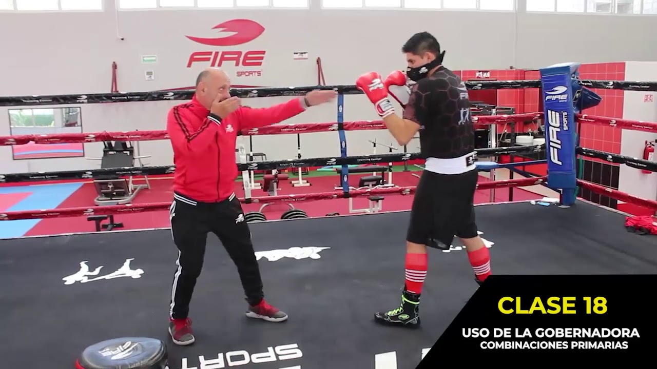 USO DE LA GOBERNADORA / COMBINACIONES PRIMARIAS, CLASE 18, TÉCNICAS DE BOXEO FIRE SPORTS