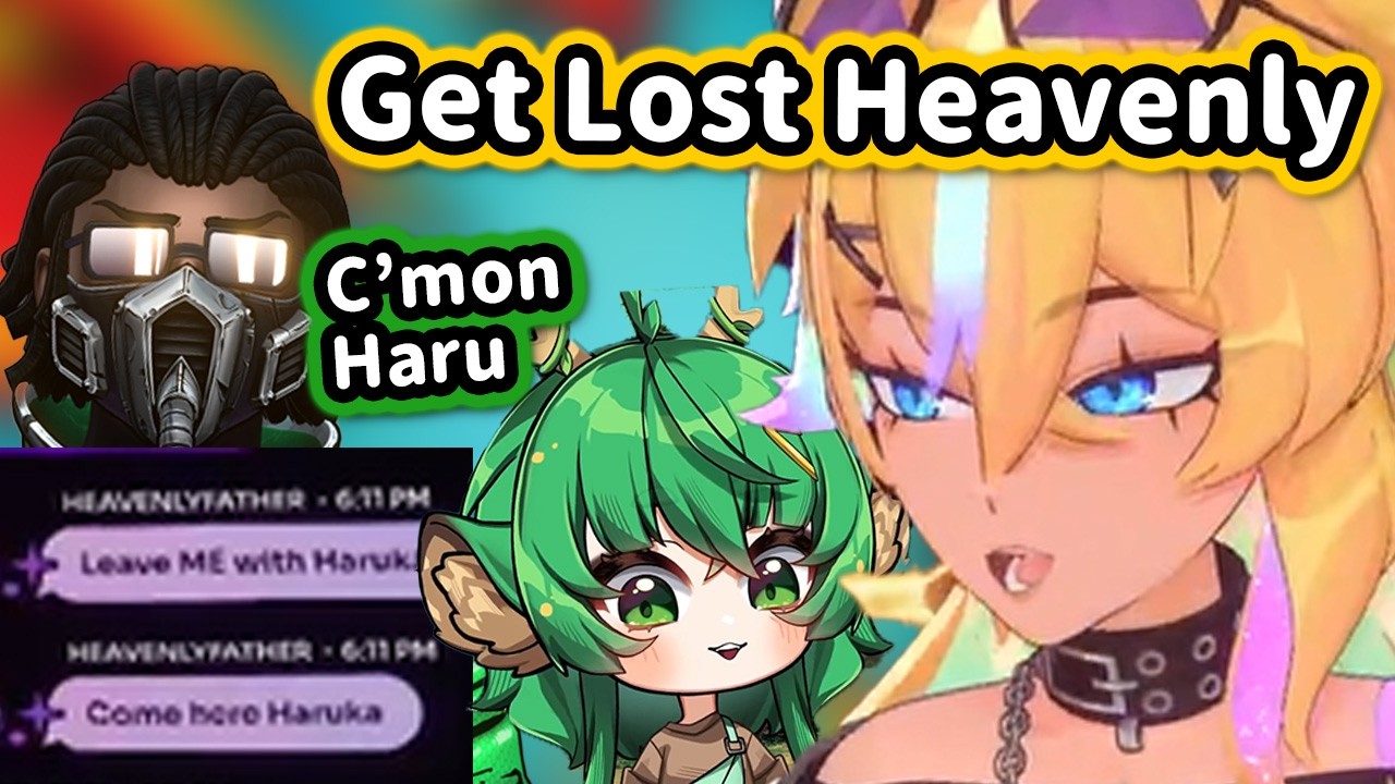 Heavenly suddenly calls Haruka and tries to Protect her from Ari