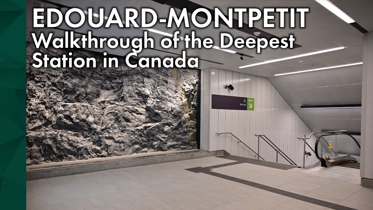 Canada’s Deepest Transit Station: Full Walkthrough of Édouard-Montpetit REM
