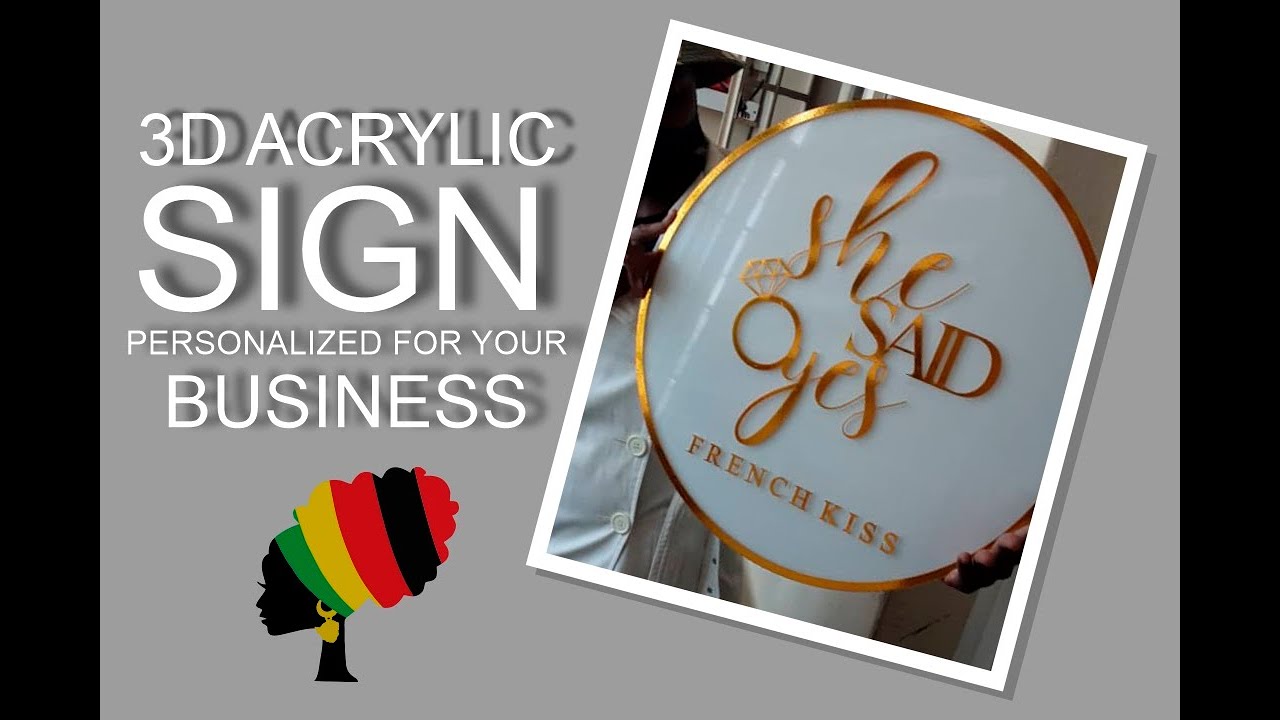 3D Acrylic Signs