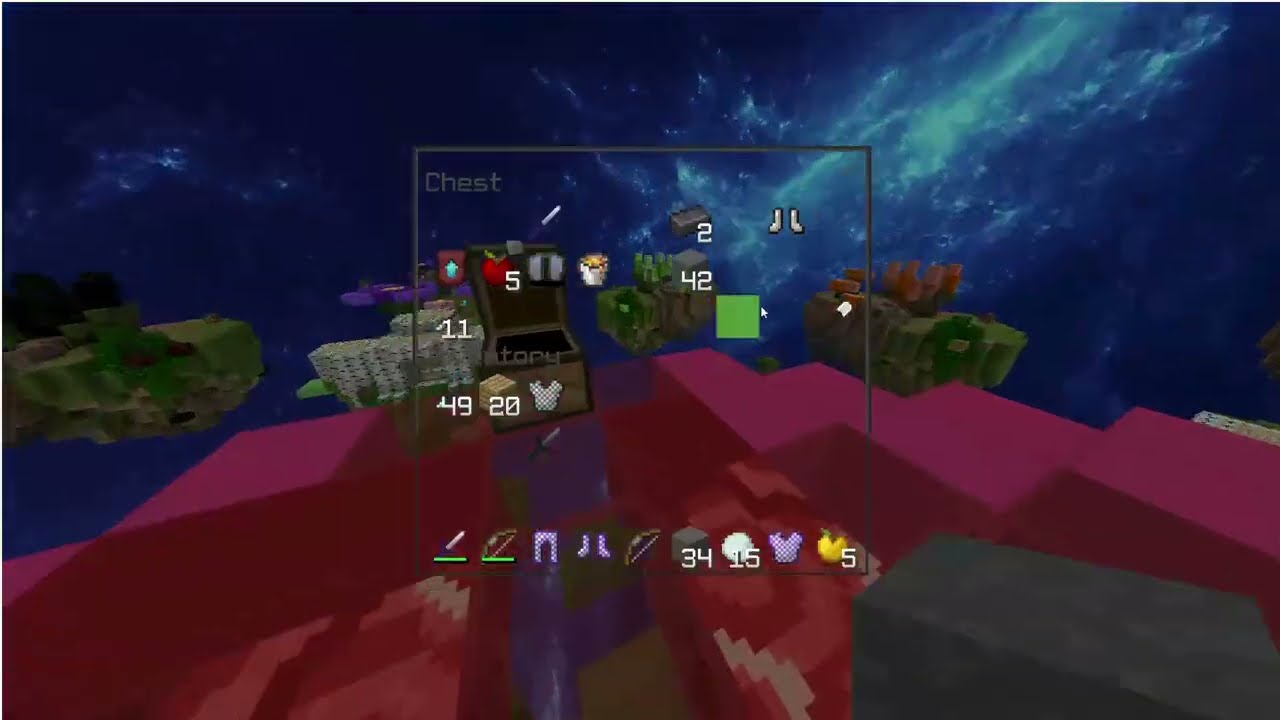 Cubecraft Skywars Solos Gameplay #1
