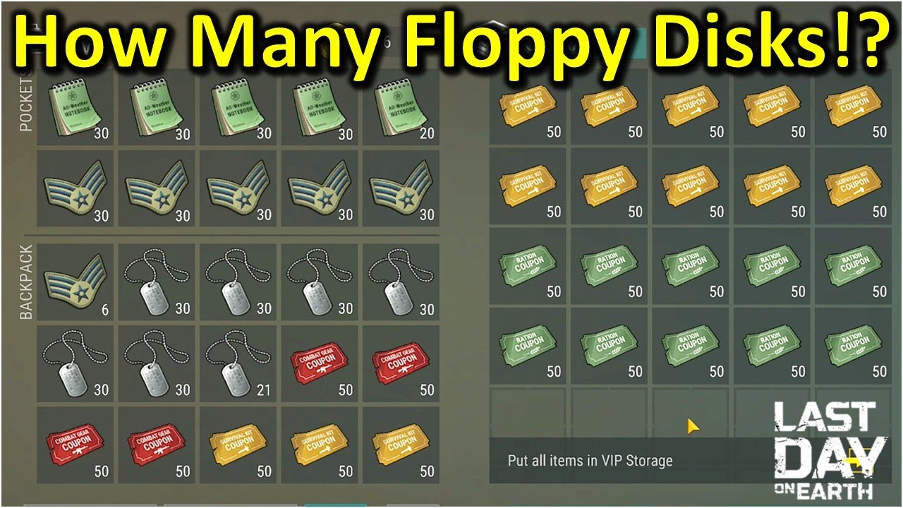How Many Floppy Disks can we Get?! - Massive Bunker Alfa Item Turn-in![Last Day on Earth: Survival]