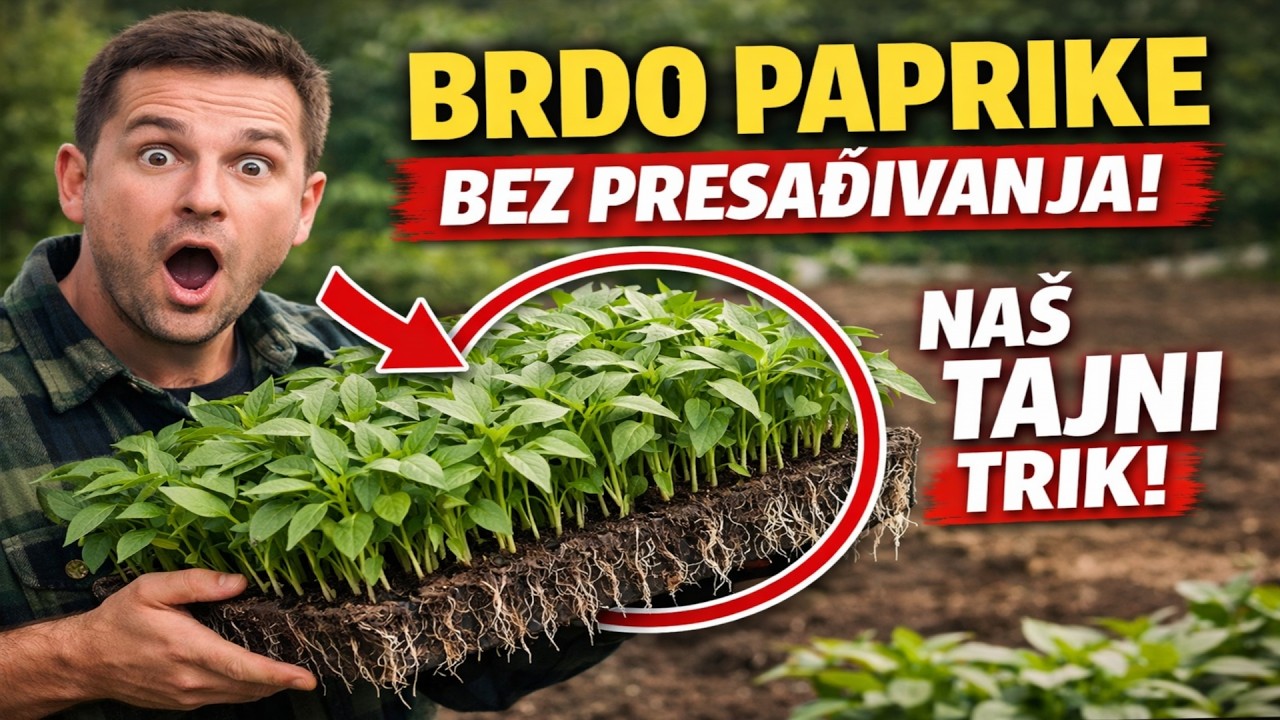 Otkrivamo tajnu: Kako uzgojiti BRDO paprike bez presađivanja. Naš trik za lijenčine!