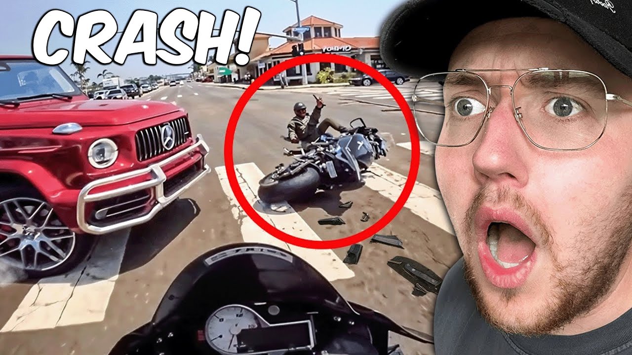 BIKER ROAD RAGE & RIESEN CRASH! 🚨😱 | Zarbex Reaktion