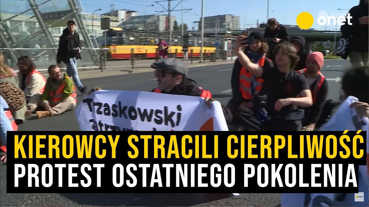 Kierowcy stracili cierpliwość! Protest Ostatniego Pokolenia w Warszawie