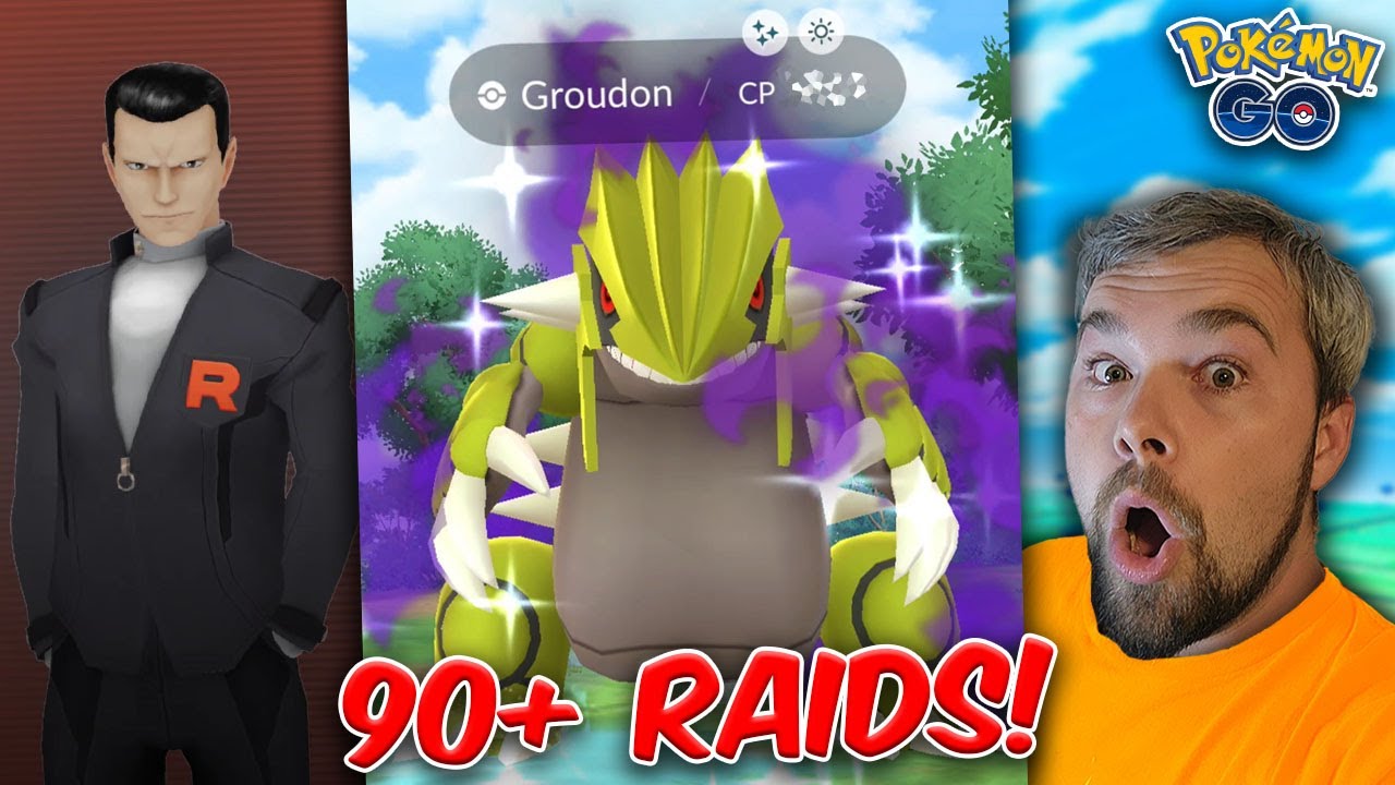 Более 90 рейдов Shiny Shadow Groudon завершены, и вот что мы получили! (Pok&eacute;mon GO)
