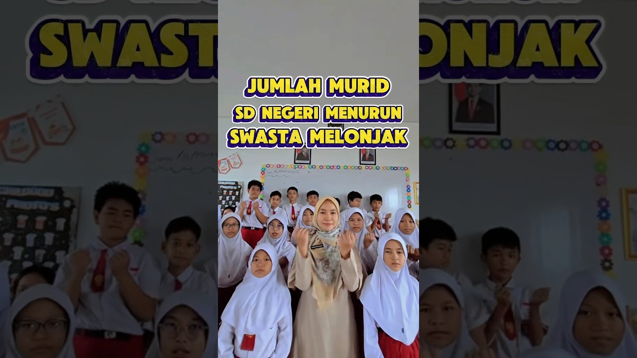 Jumlah Murid SD Negeri Menurun, Dan Murid Swasta Melonjak. #sekolah #videoviral #vidioviral