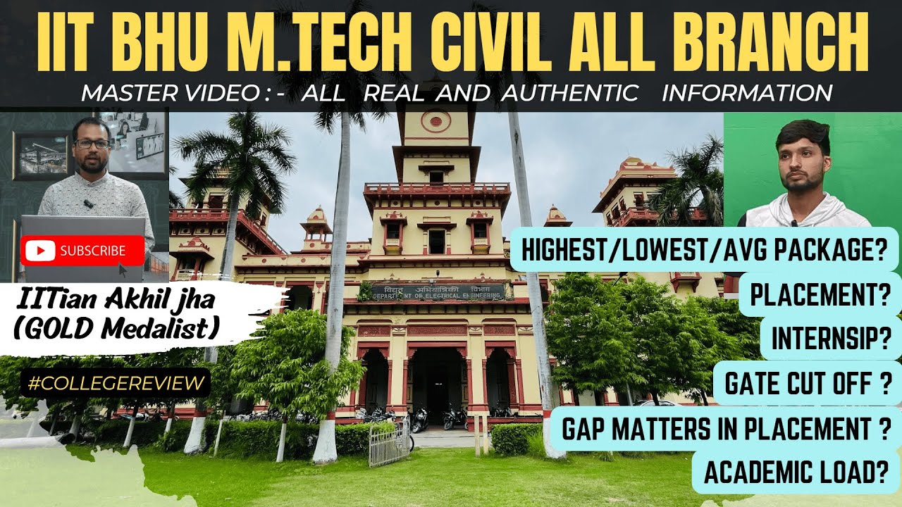 IIT (BHU) Varanasi M.TECH CIVIL HONEST REVIEW || Civil Engineering Complete Information #gate #mtech