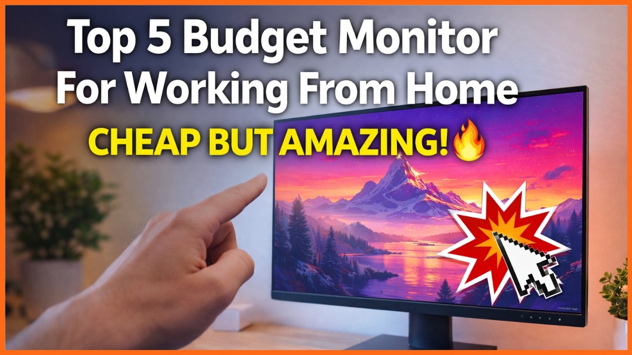 ✅ Top 5 Best Budget Monitor For Working From Home 2026 💻🔥 | (Top Affordable Pick!)