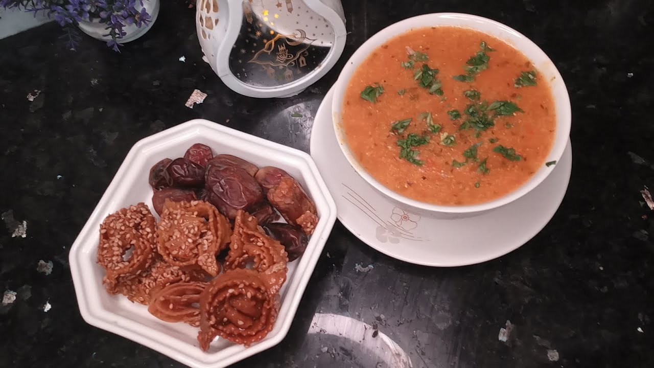 حريرة البلبولة او حسوة التشيشة بالطماطم والكرافس صحية وسهلة التحضير
