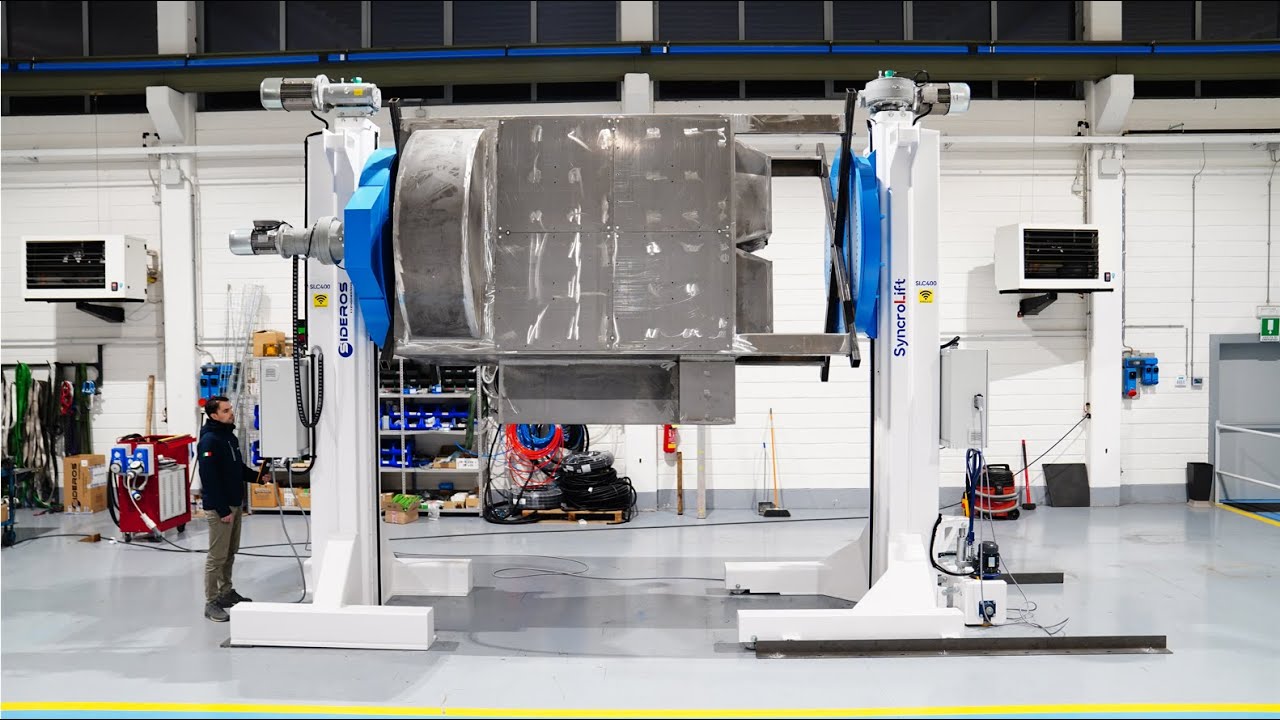 Head & Tailstock Positioner -Syncrolift SLC400 Wireless-Load Capacity 40.000 kg -Sideros Engineering