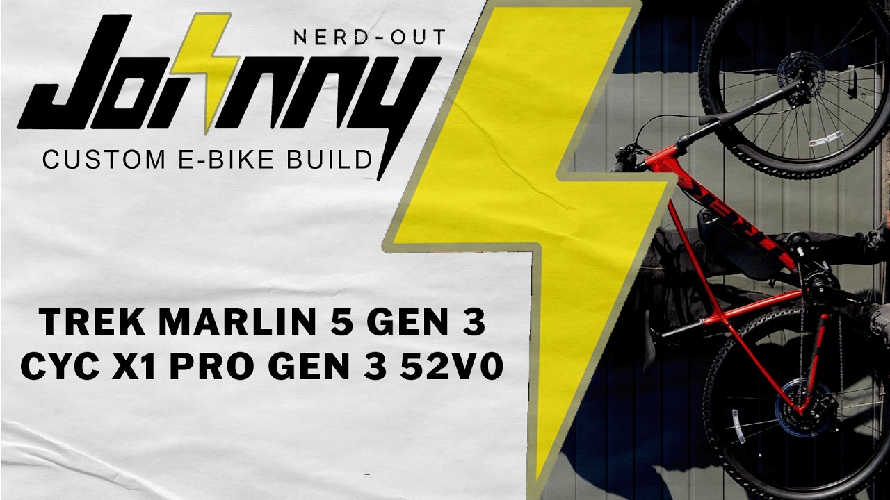 Электровелосипед, собранный на заказ: Trek Marlin 5 Gen 3 с аккумулятором CYC X1 Pro Gen 3 52 В 1...