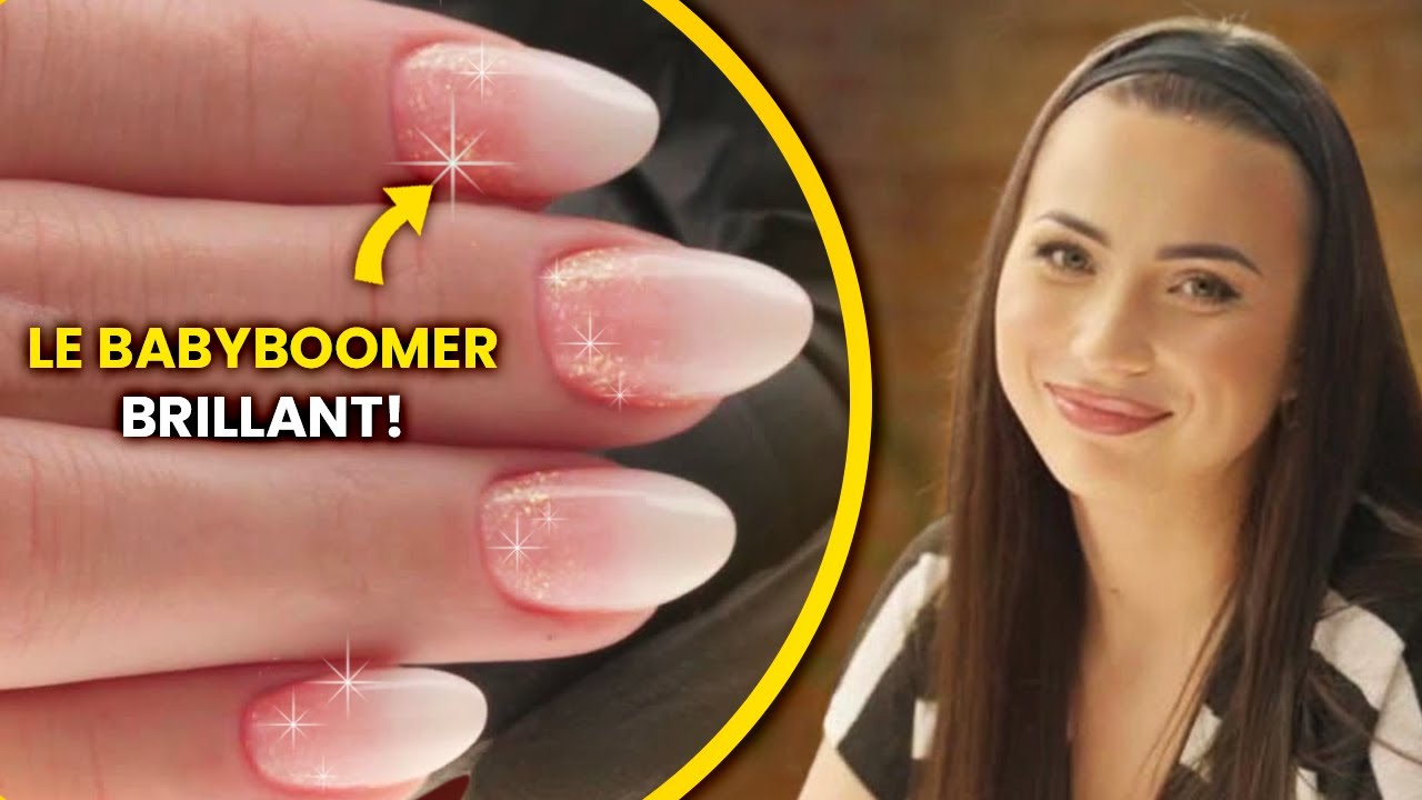 LE BABYBOOMER BRILLANT ! Undégradé sur les ongles avec un effet sirène