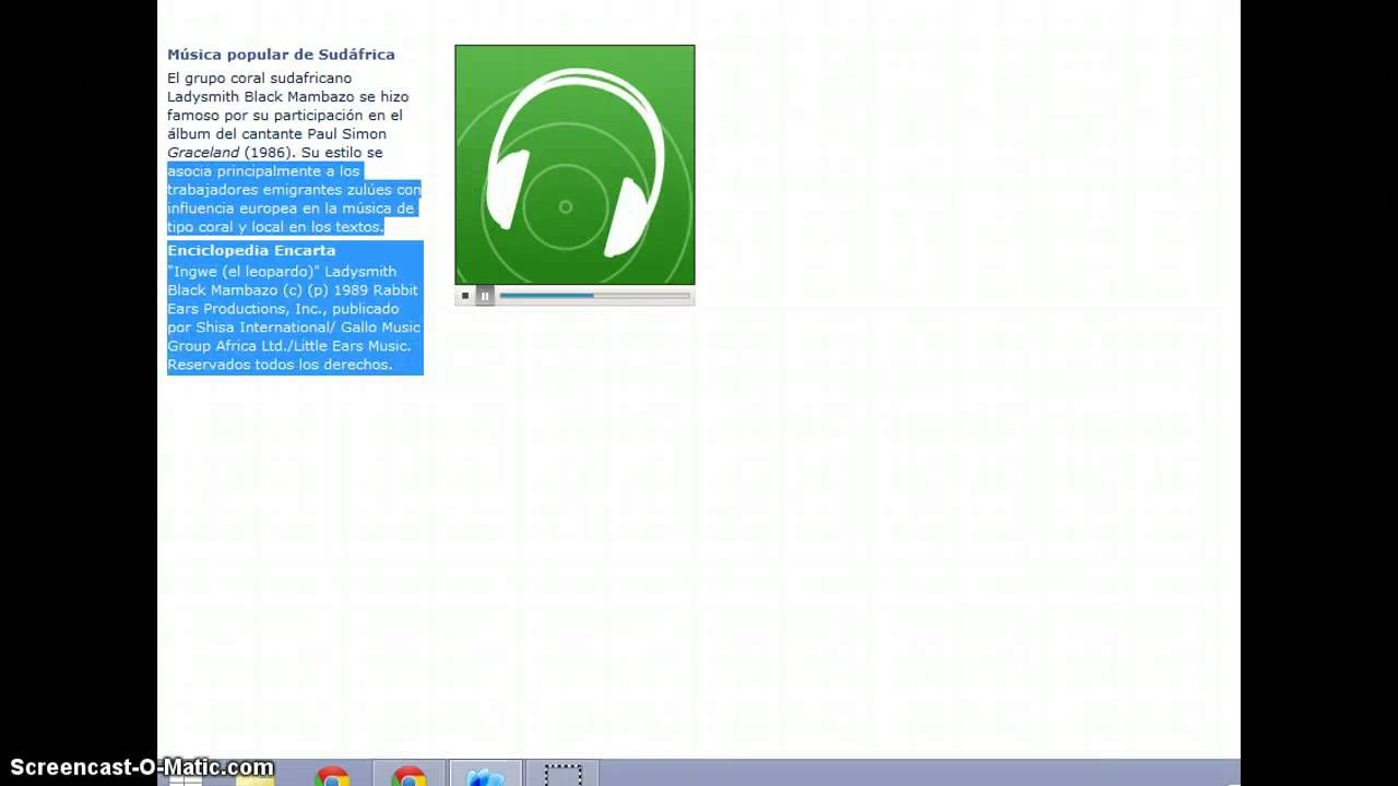 Musica de Encarta - musica africana articulo de musica africana - Microsoft encarta 2007