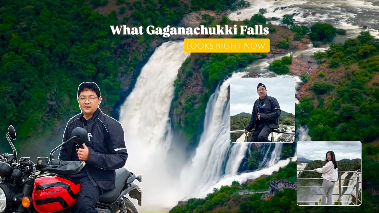 EP.21 Sali Sanga Ko first Adventure Ride ! Fun Day Off Gaganachukki Falls Karnataka #nepalivlog 