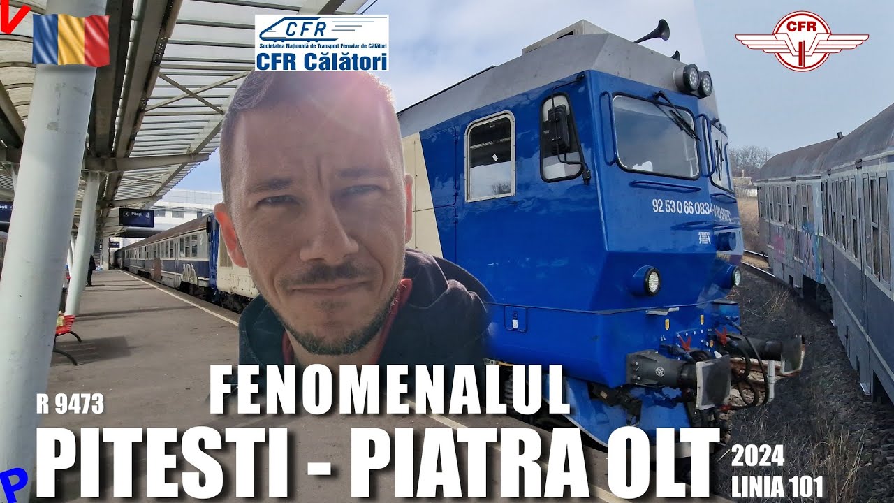 Calatorie cu trenul Regio si prezentare traseu in Arges | Pitesti - Piatra Olt