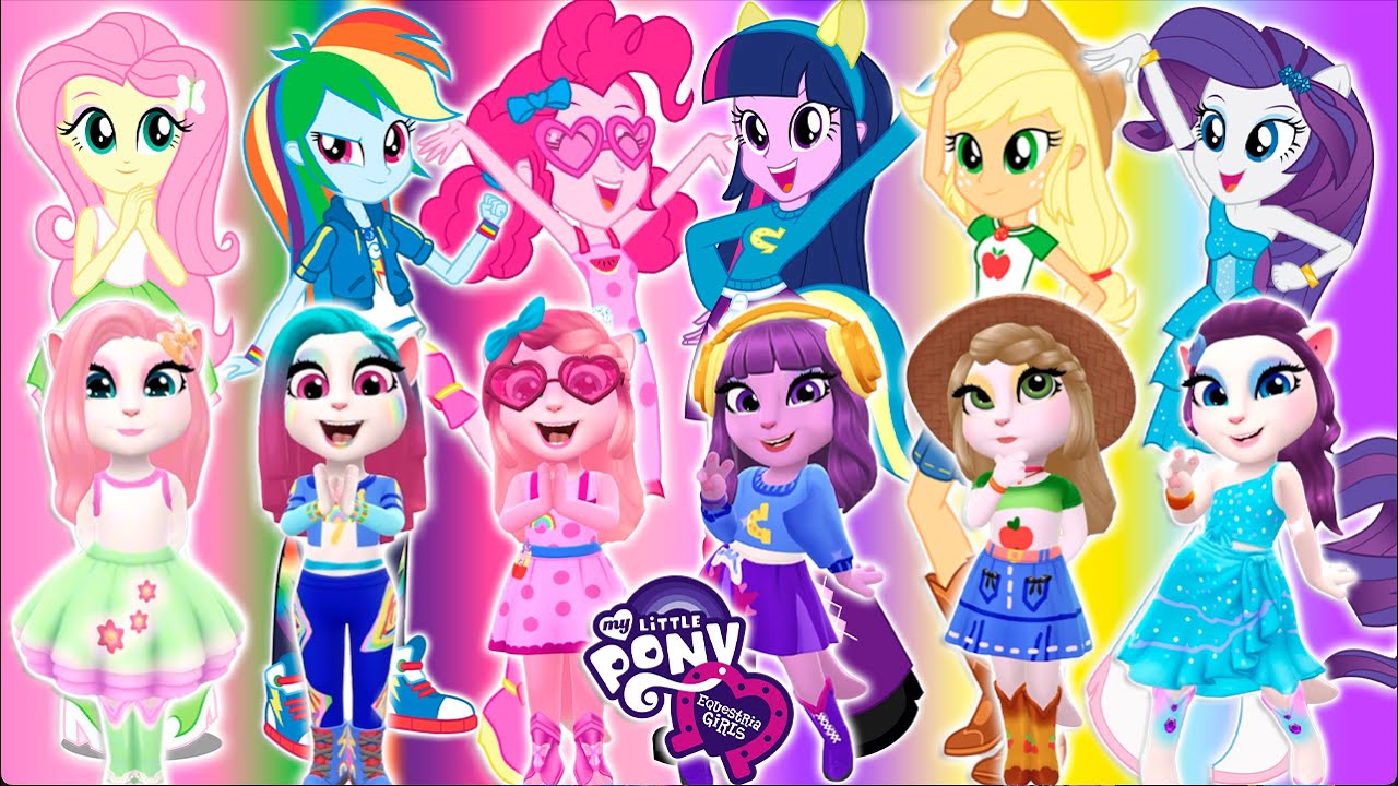 🌈 MY TALKING ANGELA 2 | My Little Pony | Equestria Girls | New Update |   Cosplay Makeover🎀
