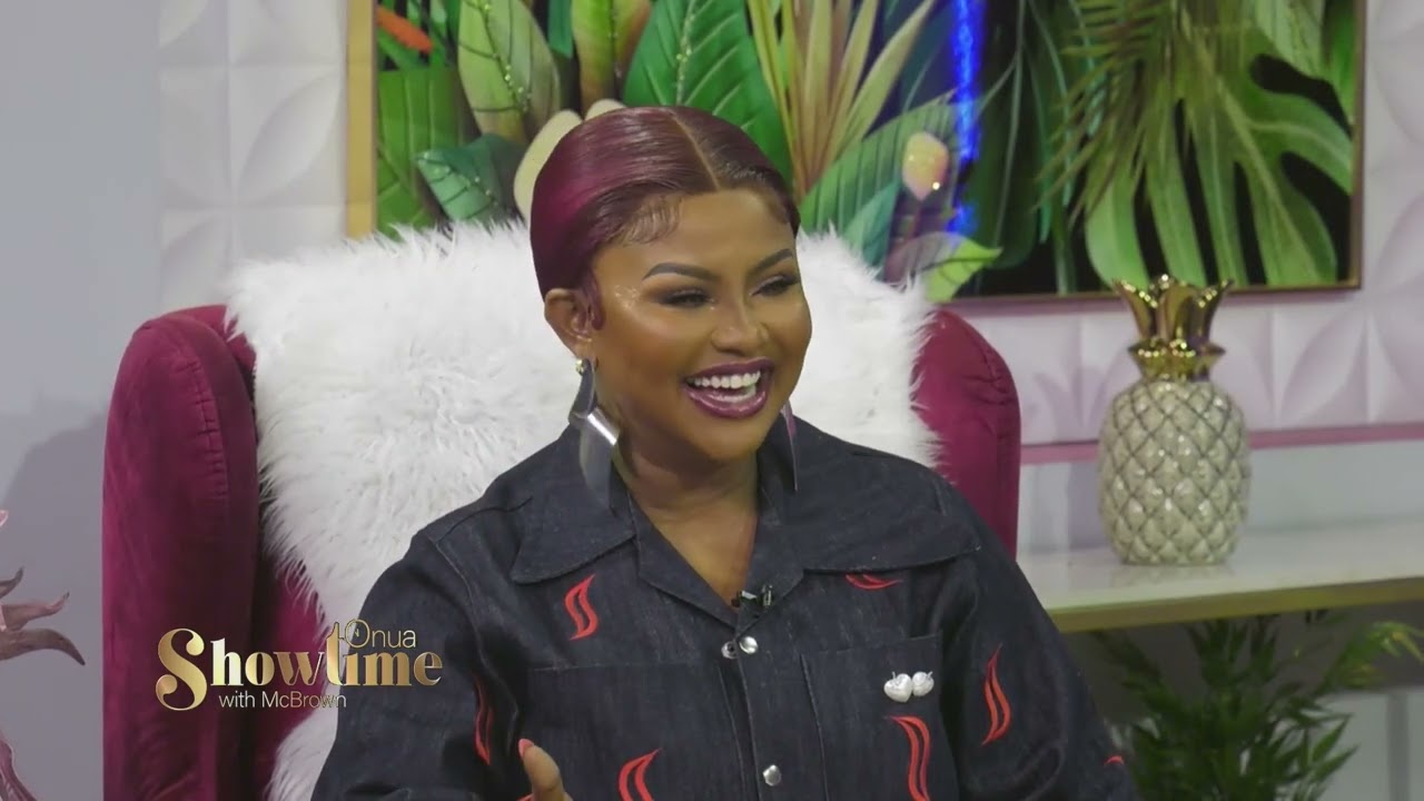 Empress Nana Ama McBrown interacts with Gospel musicians, Lady Sarah and Queen Esther