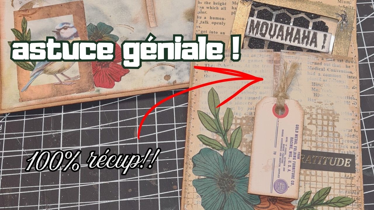 L'ASTUCE GÉNIALE pour une pochette coulissante (100% RÉCUP & SANS MATÉRIEL)