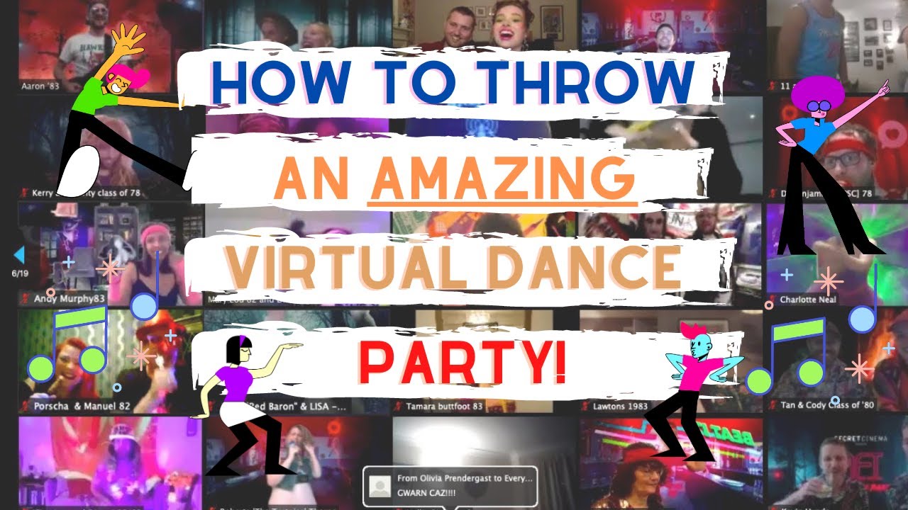 How to Throw an Amazing Virtual Dance Party  (on Zoom)