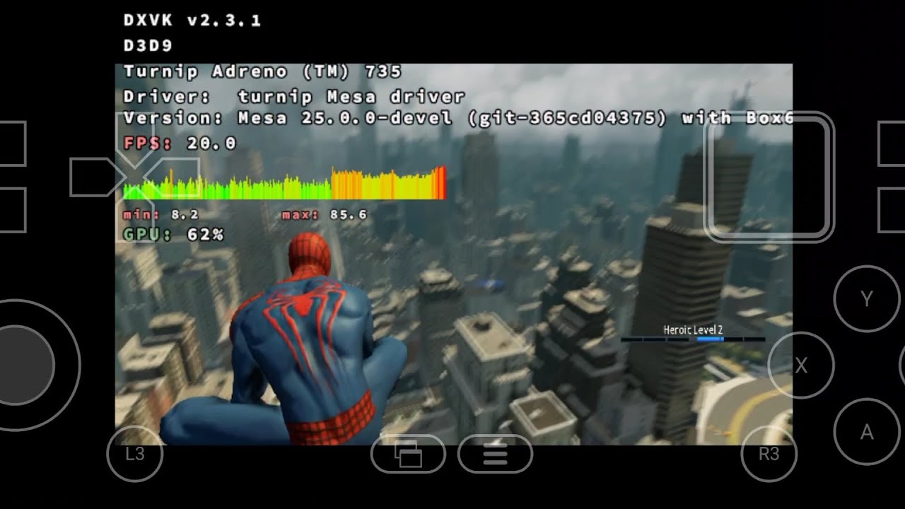The Amazing Spider-Man 2 | Winlator Emulator | Realme GT 6 8s gen 3 | Gameplay