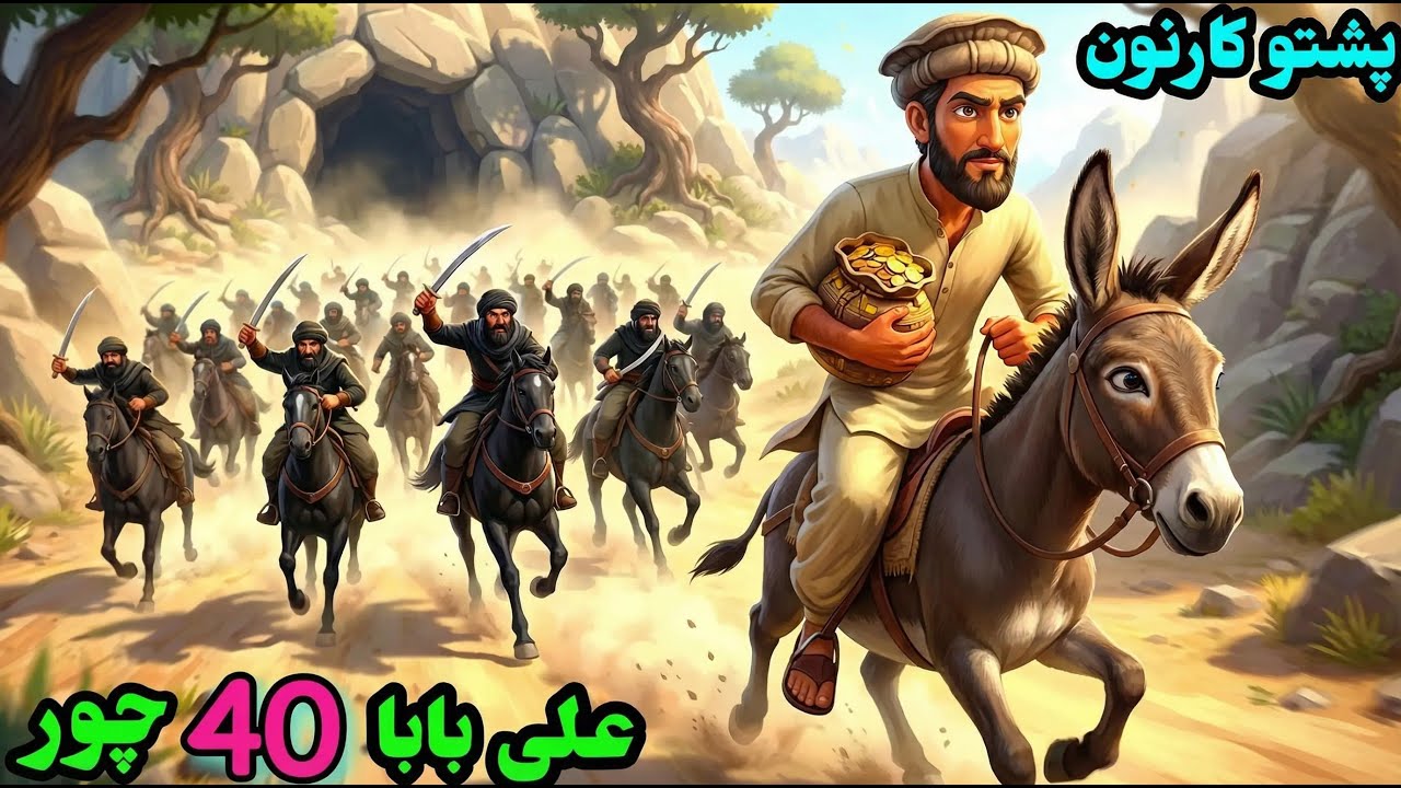 علی بابا 40 چور! Pashto Cartoon