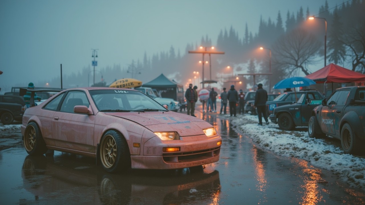 Дождливый закат JDM - Вейпорвейв и агрессивный фонк | Вечный дрифт фонк