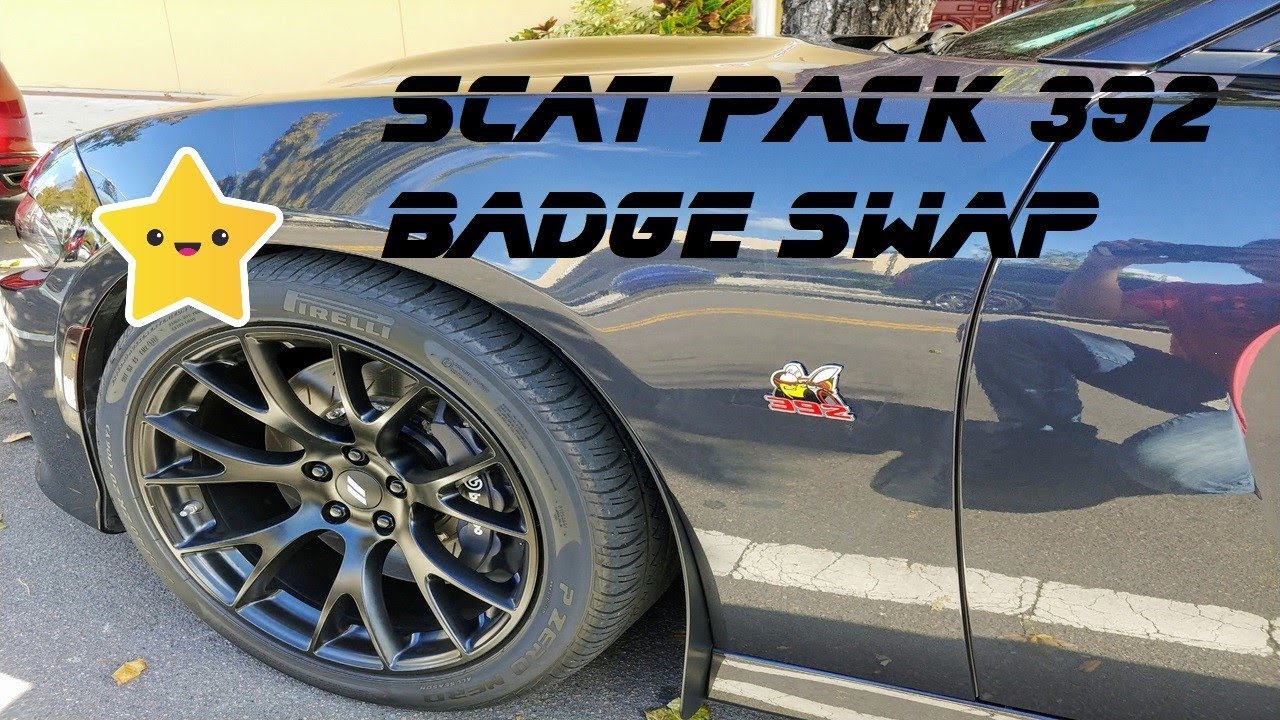 Scat Pack 392 Fender Badge Swap