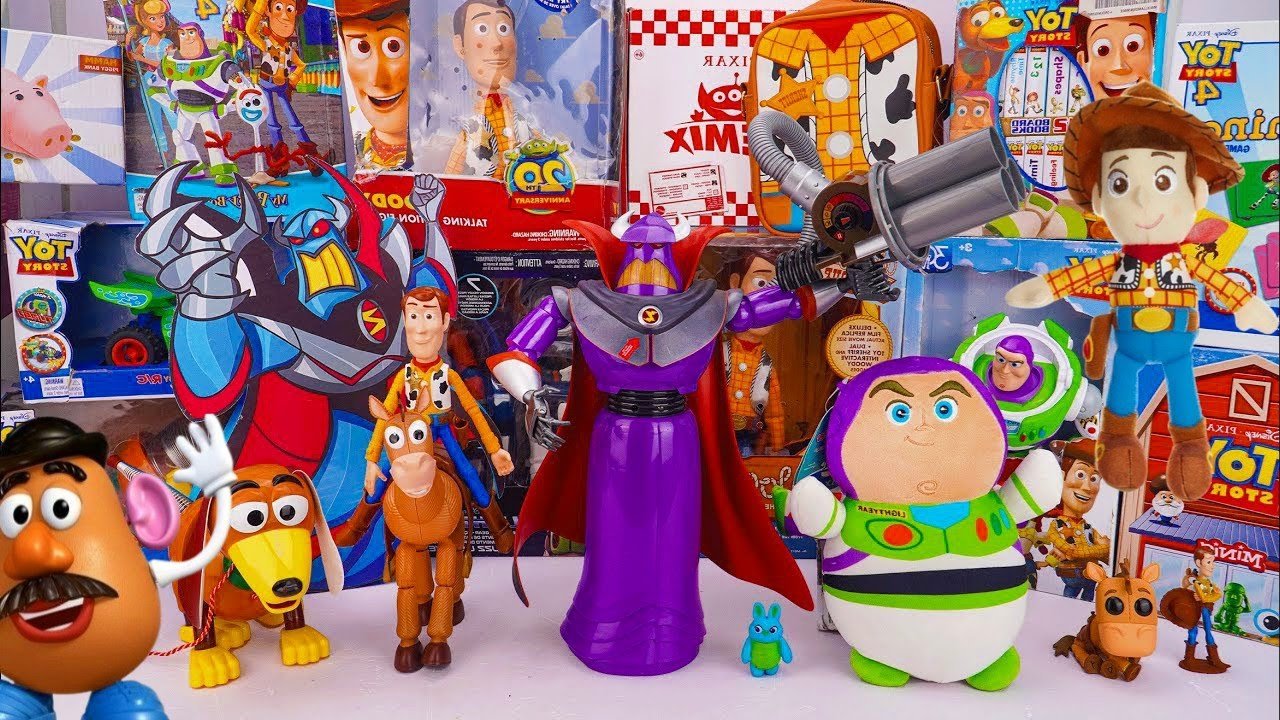 Unboxing Disney Pixar Toy Story Toy Collection ASMR | buzz lightyear & Zurg Woody & Slinky Dog