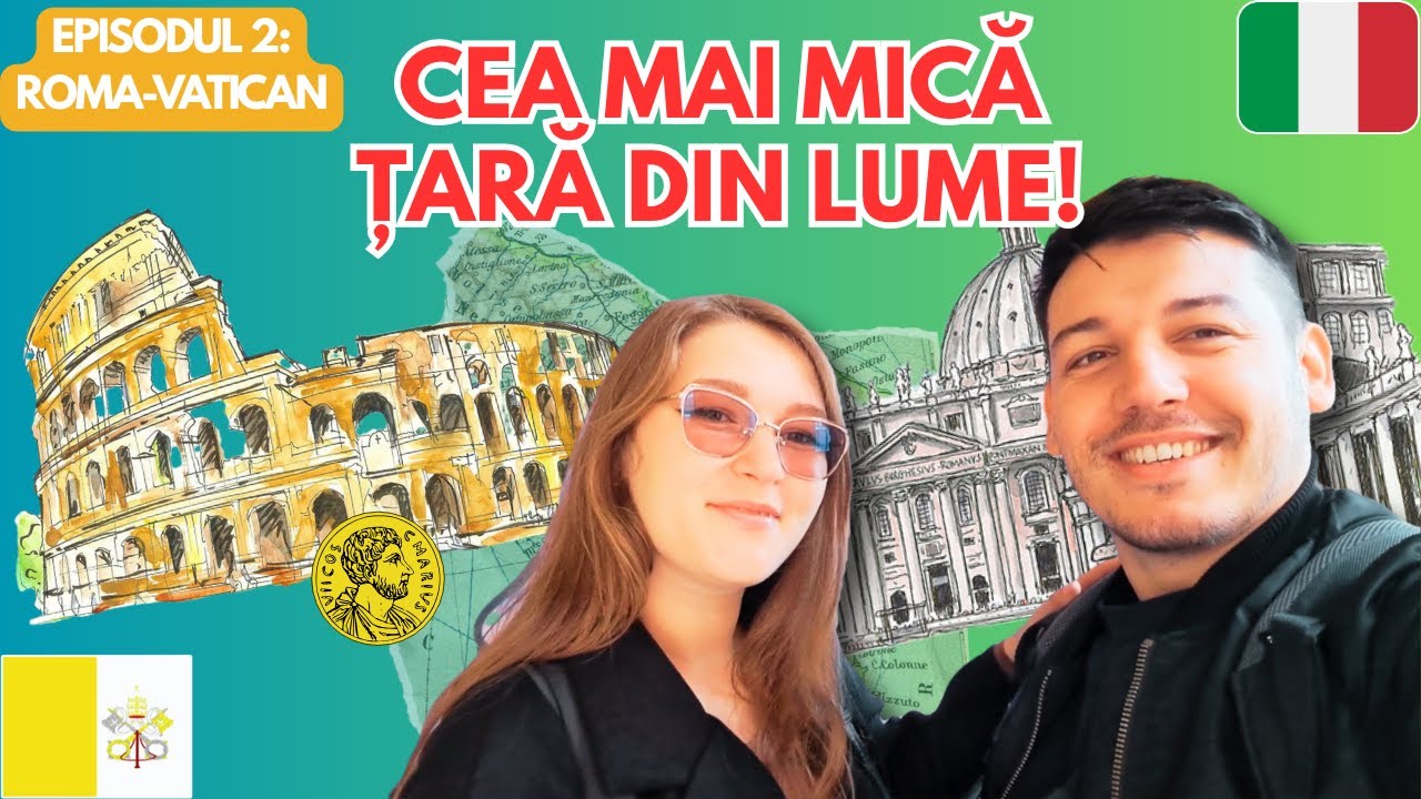 Cea mai mică țară din lume – doar 0,44 km²! | Roma & Vatican – Ep.2 ( Vlog de călătorie)